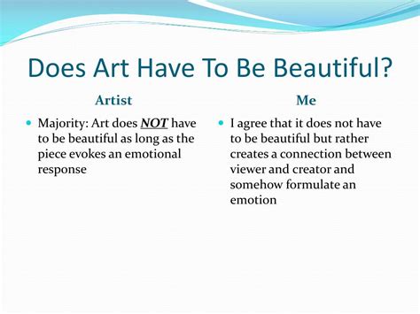 does art have to be beautiful? does it also need to evoke emotions?