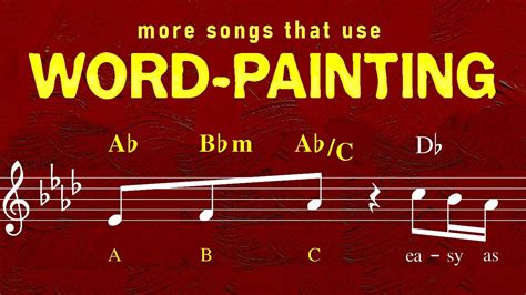 what is word painting in music and how does it reflect the emotional depth of lyrics?